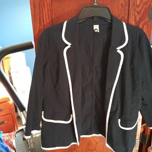 bp Jackets & Coats - BP navy blue w/white trim cropped jacket size XL bp Jackets & Coats - BP navy blue w/white trim cropped jacket size XL